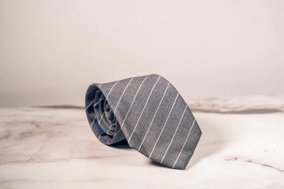 Grey Diagonals Tie